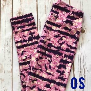 Lularoe Floral Leggings - OS